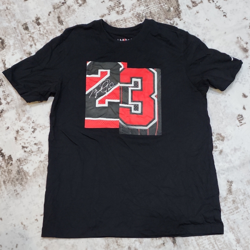 Jordan Black and Red 23 Graphic Tee
